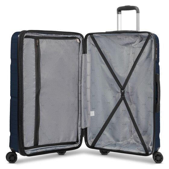 d&n Travel Line 4300-Plus 4 kółka Walizka L 76 cm z plisą rozprężną