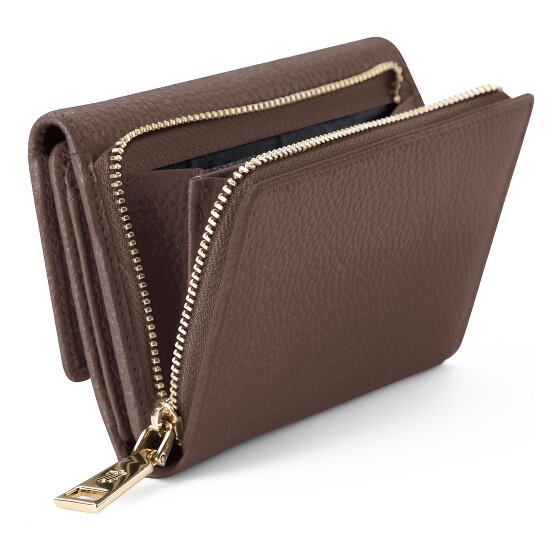 Lazarotti Skórzany portfel Bologna XL z przegrodą na zamek błyskawiczny, skóra 14 cm