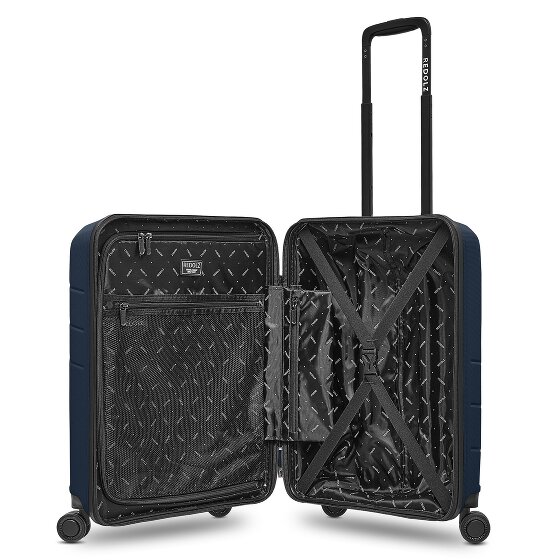 Redolz Essentials 17 4-kołowy wózek kabinowy 55 cm z miękką kieszenią na laptopa