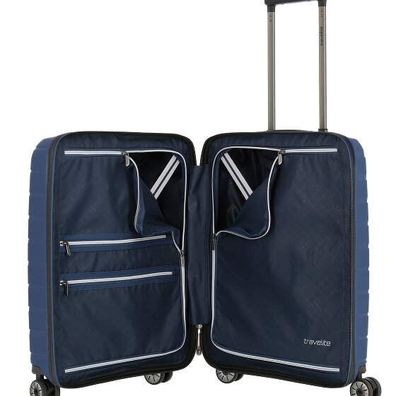 Travelite Air Base 4 kółka Walizka kabinowa 55 cm Komora na laptopa