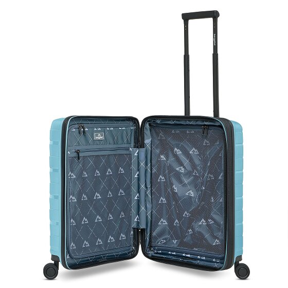 Bergpfeil Travel 4 kółka Walizka kabinowa 55 cm Komora na laptopa z funkcją poszerzenia