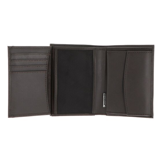 oxmox Leather Portfel Ochrona RFID Skóra 10 cm
