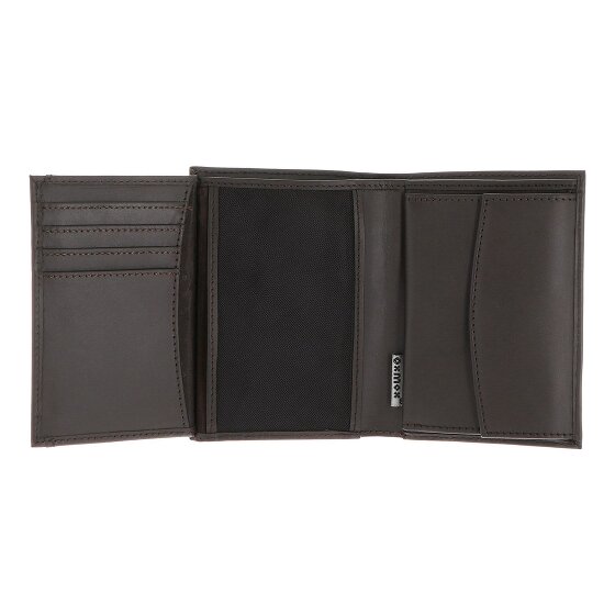 oxmox Leather Portfel Ochrona RFID Skóra 10 cm