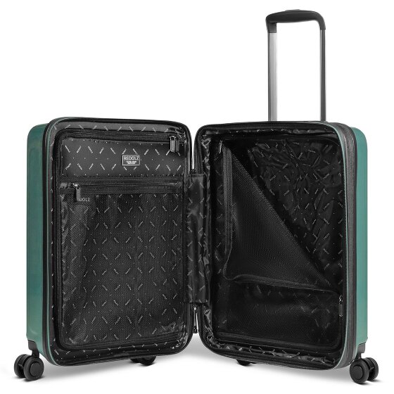 Redolz Zestaw walizek Essentials 14 na 4 kółkach + kosmetyczka 4 szt. z elastycznym zagięciem