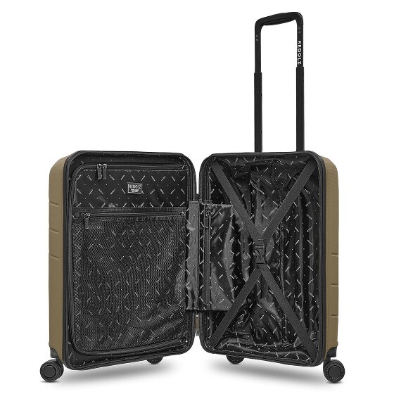Redolz Essentials 17 4-kołowy wózek kabinowy 55 cm z miękką kieszenią na laptopa