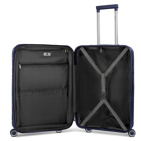 Franky London 4 kółka Walizka M 65 cm z plisą rozprężną