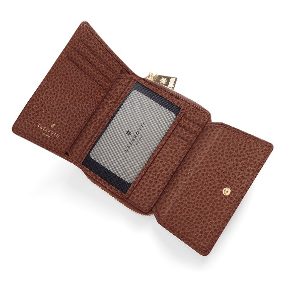 Lazarotti Skórzany portfel Bologna z zamkiem błyskawicznym 12 cm