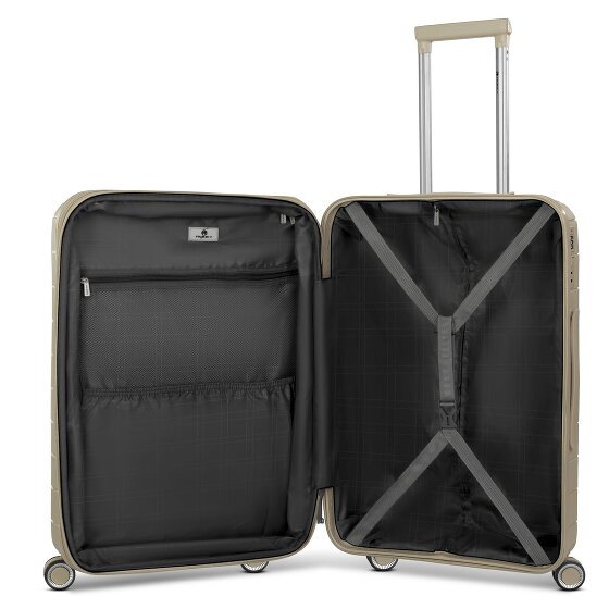Franky London 4 kółka Walizka M 65 cm z plisą rozprężną