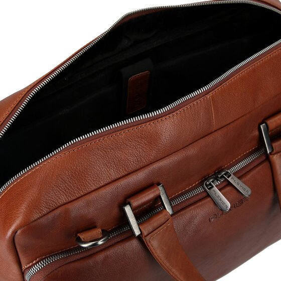 Plevier Vintage Bill Teczka Skórzany 40 cm Komora na laptopa