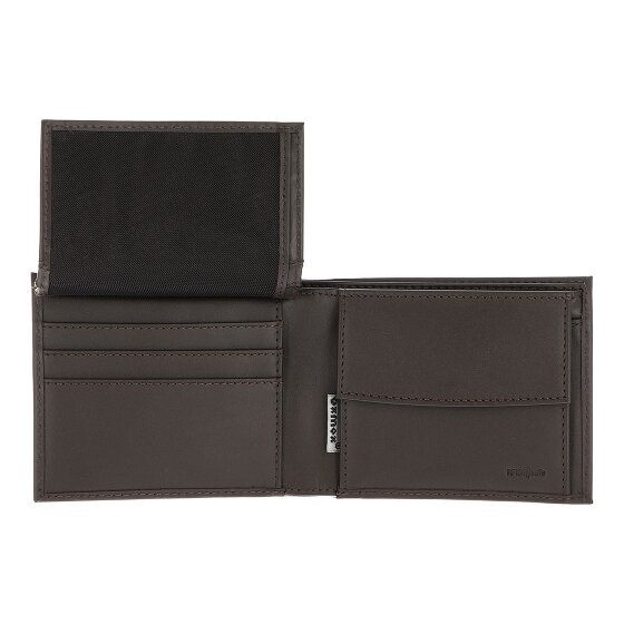 oxmox Leather Portfel Ochrona RFID Skóra 10 cm