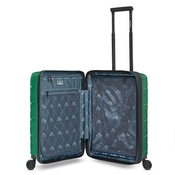 Bergpfeil Travel 4 kółka Walizka kabinowa 55 cm Komora na laptopa z funkcją poszerzenia