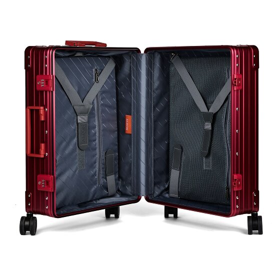 Aleon Walizka kabinowa Traveler Domestic z 4 kółkami, Aluminium, 55 cm