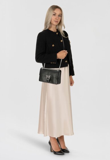 PINKO Love One Torba na ramię Skórzany 26 cm