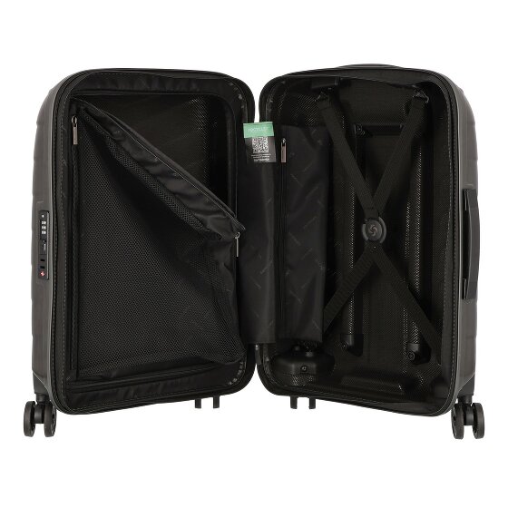 Samsonite Attrix 4 kółka Walizka kabinowy 55 cm z plisą rozprężną