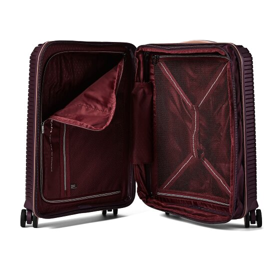 Polestream Paris 4 kółka Walizka kabinowy 55 cm z plisą rozprężną