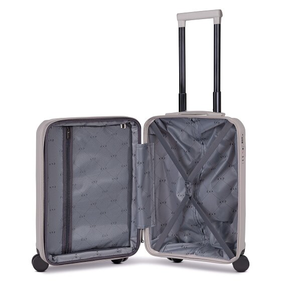 d&n South Dakota 4 kółka Walizka kabinowy S 55 cm z plisą rozprężną