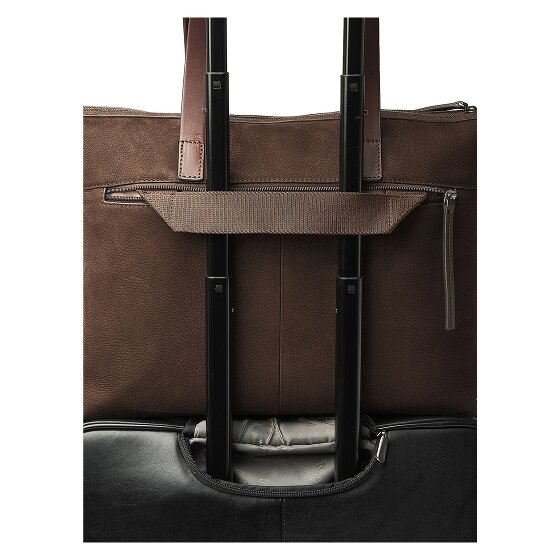 Castelijn & Beerens Nubuck Torba na ramię Skóra 40 cm Komora na laptopa