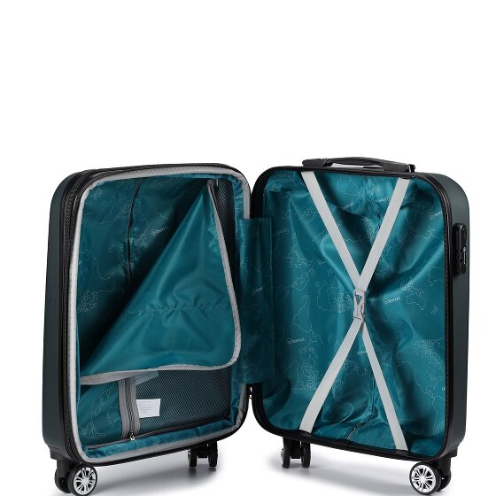 Benzi 5493 4 kółka Walizka kabinowy S 53 cm z plisą rozprężną