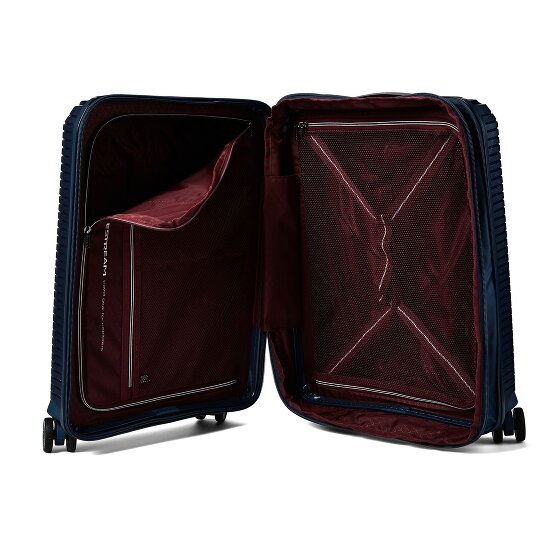 Polestream Paris 4 kółka Walizka kabinowy 55 cm z plisą rozprężną