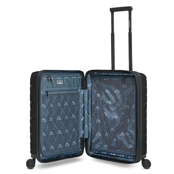 Bergpfeil Travel 4 kółka Walizka kabinowa 55 cm Komora na laptopa z funkcją poszerzenia