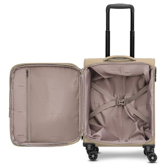 Stratic taska 4-kołowy wózek kabinowy S 55 cm z plisą poszerzającą