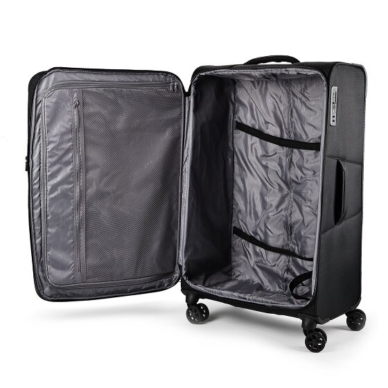 d&n Travel Line 9804 4 kółka Walizka L 78 cm z funkcją poszerzenia