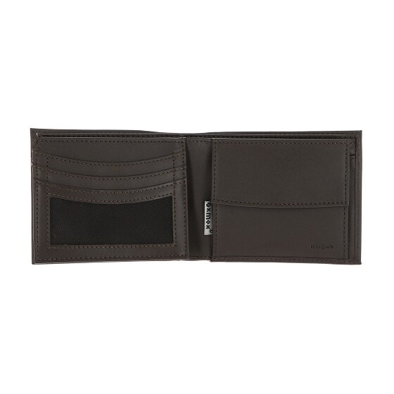 oxmox Leather Portfel Ochrona RFID Skóra 10 cm