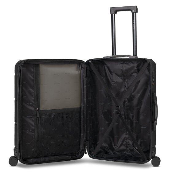 Police London 4 kółka Walizka 64 cm z plisą rozprężną