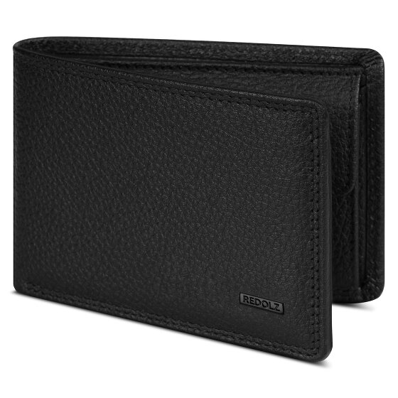 Redolz Leather Essentials QF mały portfel RFID skóra 10,5 cm