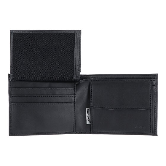 oxmox Leather Portfel Ochrona RFID Skóra 12 cm