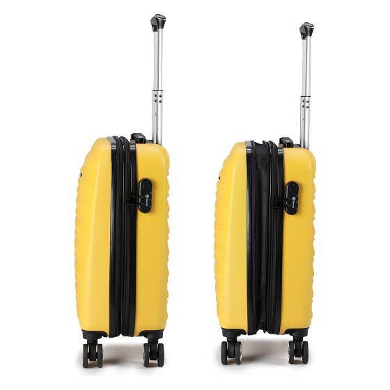 Benzi 5493 4 kółka Walizka kabinowy S 53 cm z plisą rozprężną