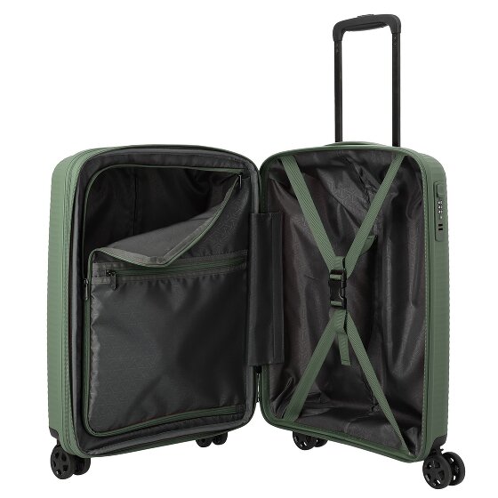 Travelite Air Stripe 4 kółka Walizka kabinowa S 55 cm z funkcją poszerzenia
