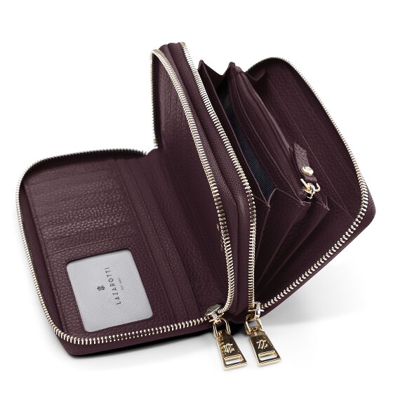 Lazarotti Bologna Leather XL Double Zip-Around Wallet RFID Leather 20 cm