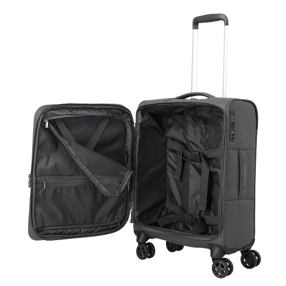 Travelite Cubis 4 kółka Walizka kabinowa S 55 cm z funkcją poszerzenia