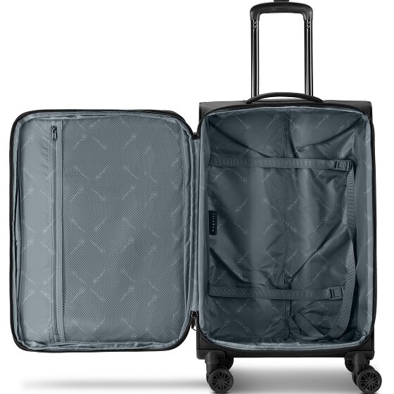 bugatti Valencia Soft 4 kółka Walizka M 65 cm z plisą rozprężną