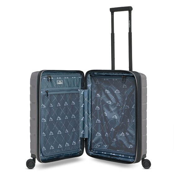 Bergpfeil Travel 4 kółka Walizka kabinowa 55 cm Komora na laptopa z funkcją poszerzenia