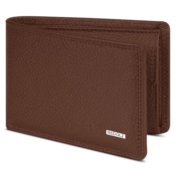 Redolz Leather Essentials QF mały portfel RFID skóra 10,5 cm