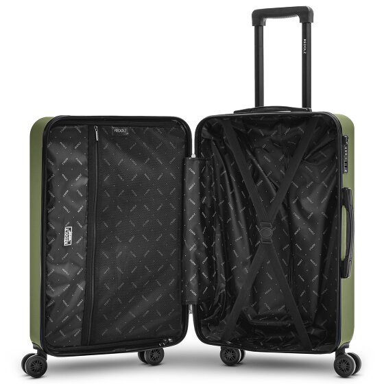 Redolz Essentials 09 3-SET 4 kółka Zestaw walizek 3-części