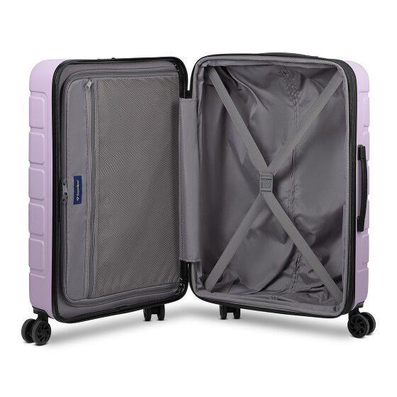 Saxoline Miami 4 kółka Walizka M 65 cm z plisą rozprężną