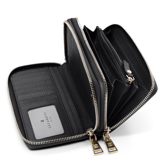Lazarotti Bologna Leather XL Double Zip-Around Wallet RFID Leather 20 cm