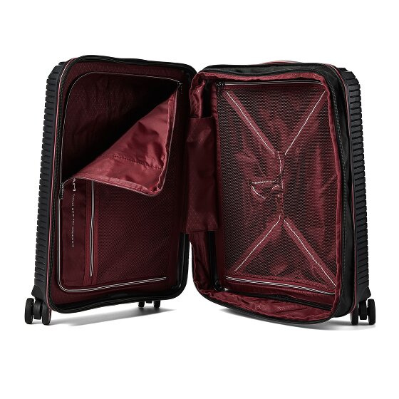 Polestream Paris 4 kółka Walizka kabinowy 55 cm z plisą rozprężną