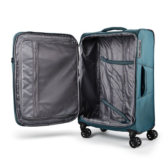 d&n Travel Line 9804 4 kółka Walizka M 68 cm z funkcją poszerzenia