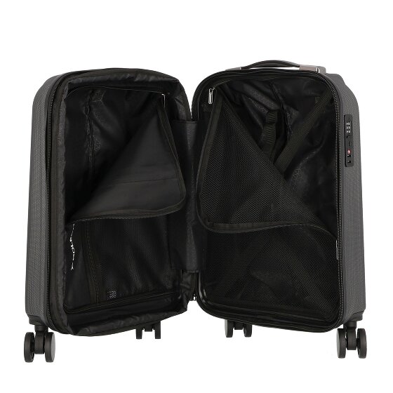 Polestream Moonrock 4 kółka Walizka kabinowy 55 cm z plisą rozprężną