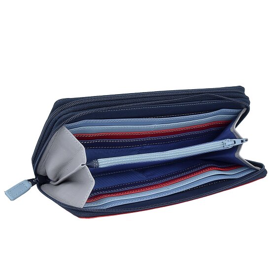 Mywalit Duża podwójna portmonetka skórzana 18 cm