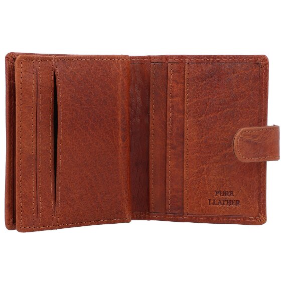 Spikes & Sparrow Skórzany portfel RFID 8 cm