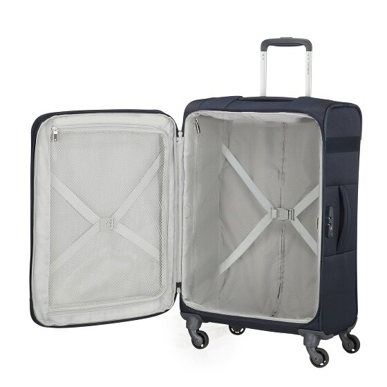 Samsonite Citybeat 4 kółka Walizka 66 cm z plisą rozprężną
