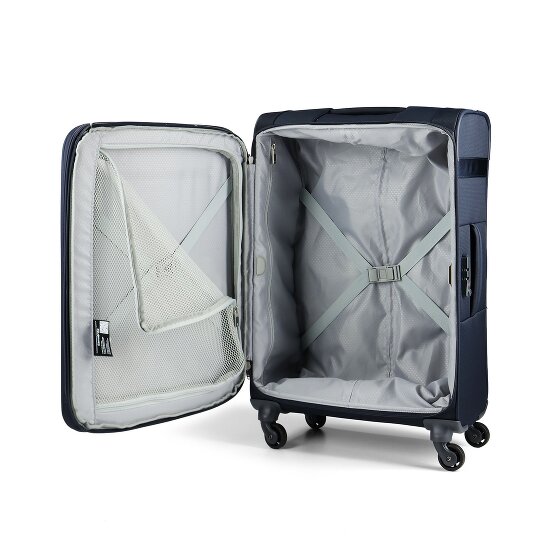 Samsonite Citybeat 4 kółka Walizka 66 cm z plisą rozprężną