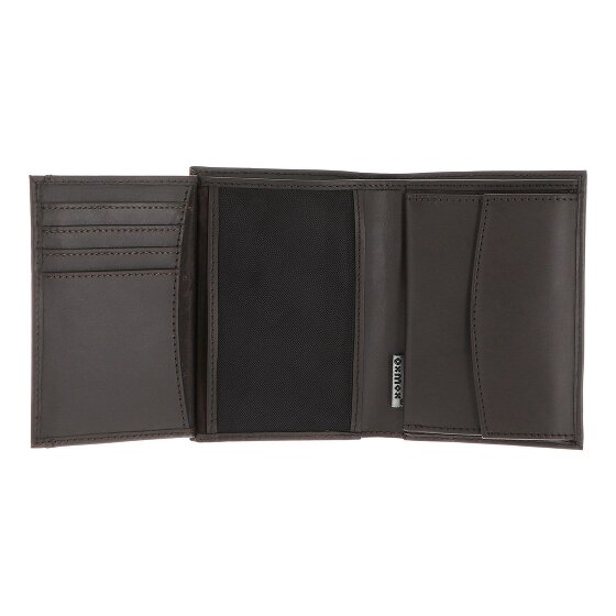 oxmox Leather Portfel Ochrona RFID Skóra 10 cm