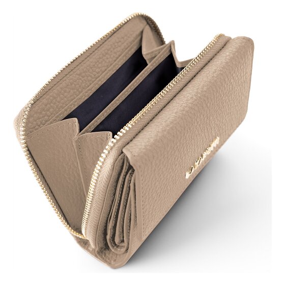 Lazarotti Skórzany portfel Bologna z zamkiem błyskawicznym 12 cm