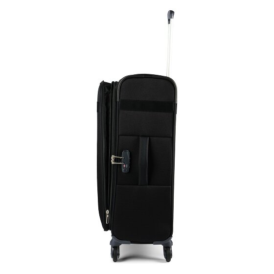 Samsonite Citybeat 4 kółka Walizka 66 cm z funkcją poszerzenia